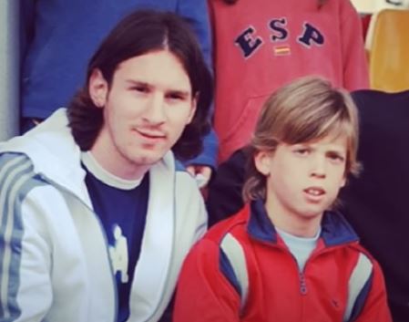 Dorita Olmo son Dani Olmo was forced to click a picture with Messi at the time but he is glad now that they forced him